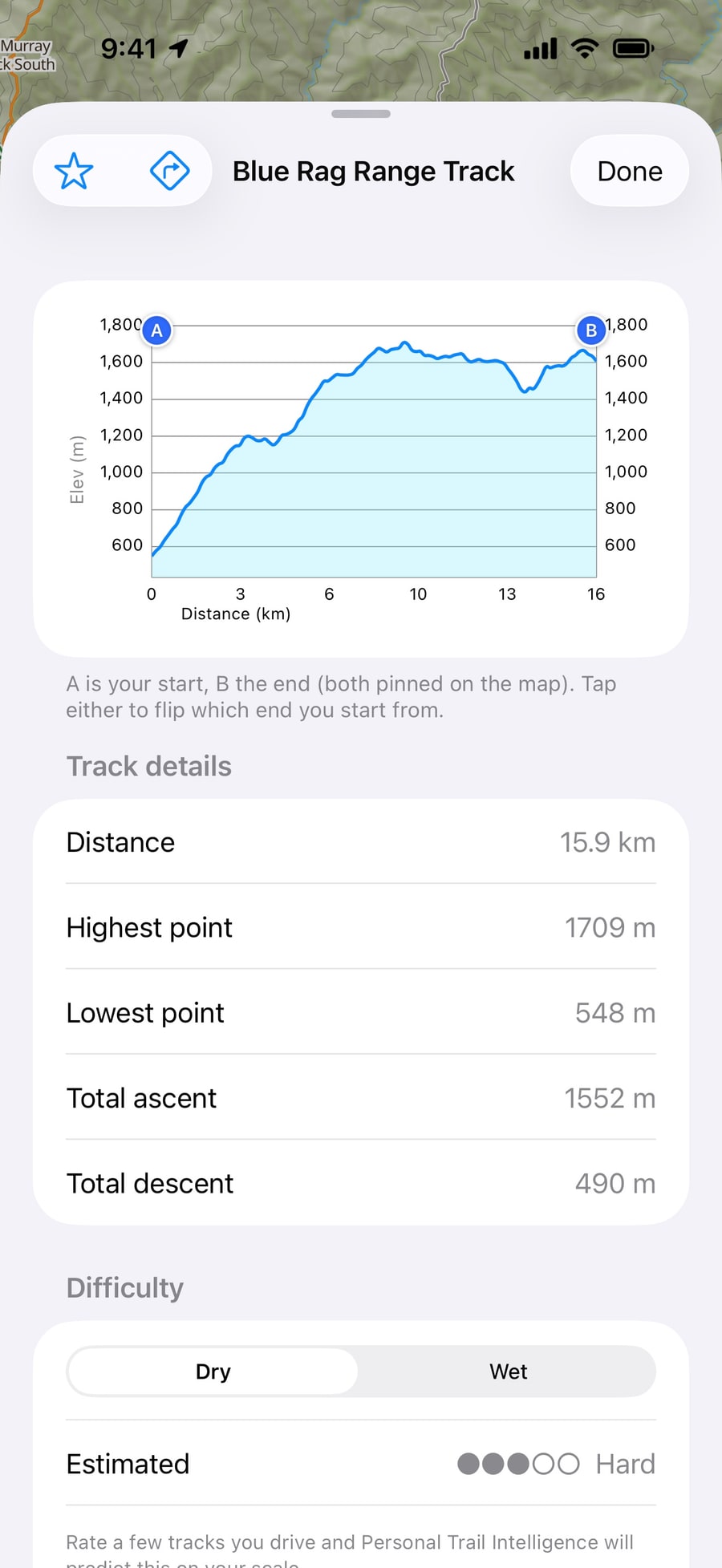 Dirt Map — Difficulty