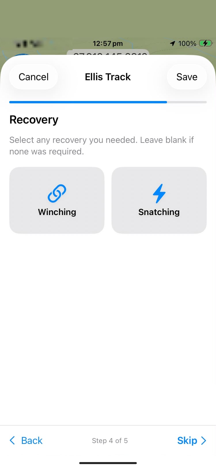 Step 4 — any recovery you needed. Blank if none.