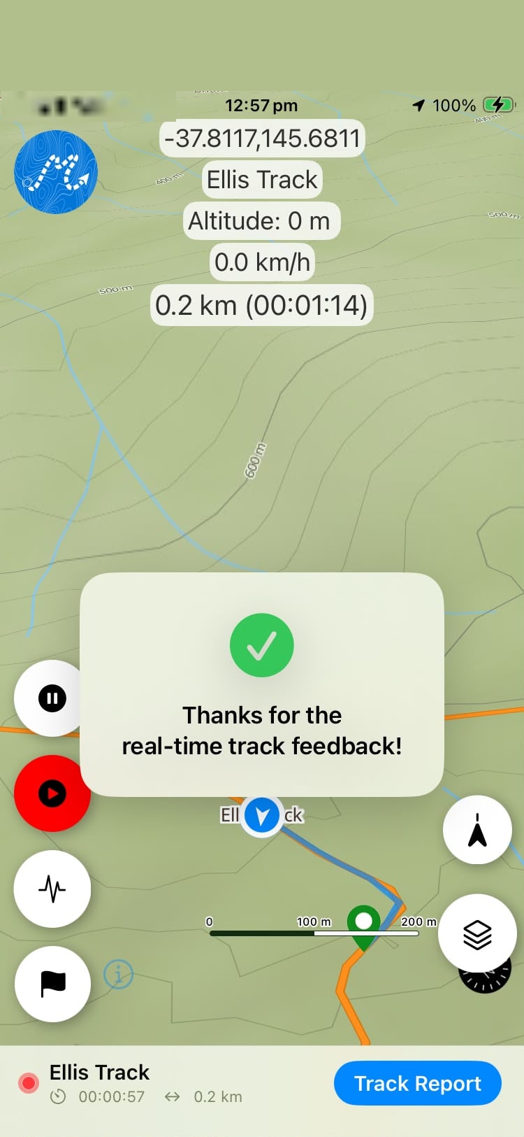 Saved on the phone, offline, and counted towards your next prediction.